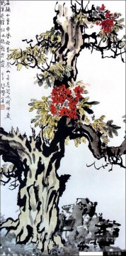  ancien - XU Beihong arbre ancienne Chine à l’encre